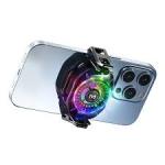 Memo CX10 RGB Pro Cooling Fan, Magnetic Clip RGB Lights Fast Cooling Radiator for PUBG Mobile gaming (iPhone/Android)