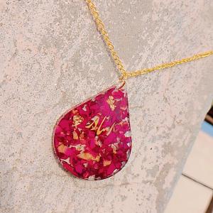 Resin Name Pendant