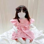 Puffy Sleeve Bow Dress